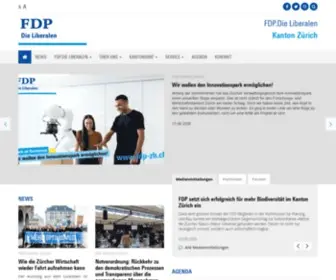 FDP-ZH.ch(Zürich) Screenshot