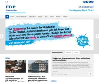 FDP-ZHstadt.ch(Bezirkspartei) Screenshot