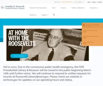 FDrlibrary.org(FDR Presidential Library & Museum) Screenshot