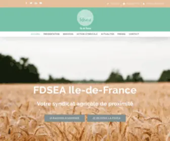 Fdsea-Iledefrance.fr(FDSEA Île) Screenshot