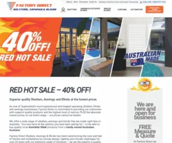 FDshutters.com.au(Superior quality at the lowest prices) Screenshot