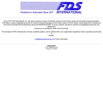 Fdsinternational.com(FDS International Inc) Screenshot