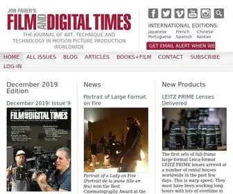 Fdtimes.com(Film and Digital Times) Screenshot