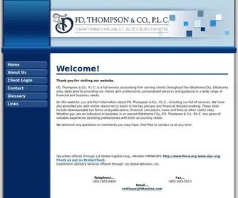 Fdtonline.com(FD, Thompson & Co., P.L.C) Screenshot