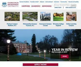 Fdu.edu(Fairleigh Dickinson University) Screenshot