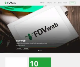 FDvweb.no(FDVweb er et skybasert drift) Screenshot