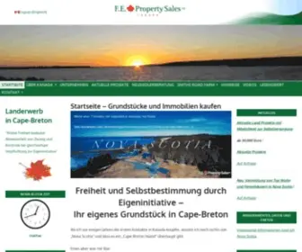 FE-Propertysales.de(Grundstücke und Immobilien in Cape Breton) Screenshot