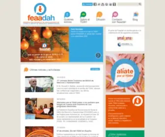 Feaadah.org(FederaciÃ³n espaÃ±ola de asociaciones de ayuda al dÃ©ficit de atenciÃ³n e hiperactividad) Screenshot