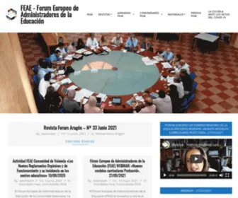 Feae.eu(Forum Europeo de Administradores de la Educación) Screenshot