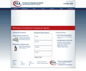 Feallc.com(Foodservice Equipment Agents) Screenshot