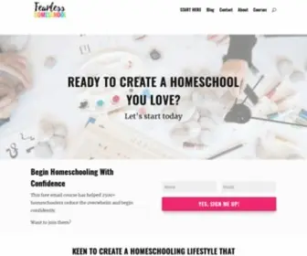 Fearlesshomeschool.com(Fearless Homeschool) Screenshot