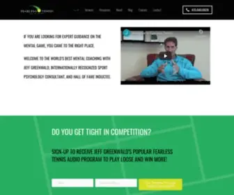 Fearlesstennis.com(The mental game of tennis) Screenshot