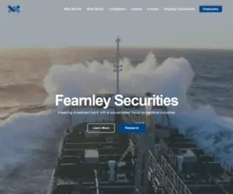 Fearnleysecurities.no(Fearnley Securities) Screenshot