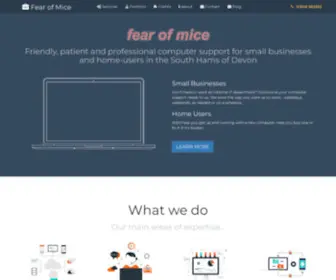 Fearofmice.co.uk(Fear of Mice) Screenshot