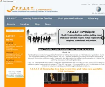 Feast-ED.org(Support and resources for families affected by eating disorders) Screenshot