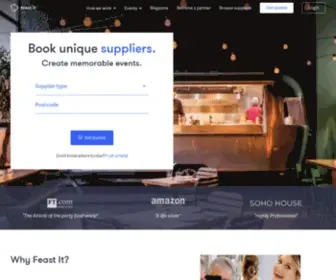 Feast-IT.com(The UK’s Leading Event Planning Platform) Screenshot
