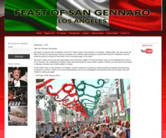 Feastofla.org(Feast of San Gennaro) Screenshot