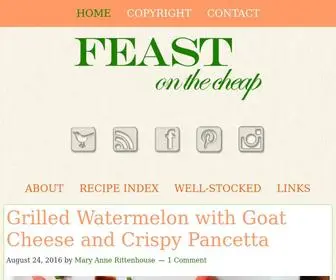 Feastonthecheap.net(Feast on the Cheap) Screenshot