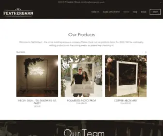 Featherbarn.co.uk(From neon signs to Shot Jar Wedding Favours...our goal) Screenshot