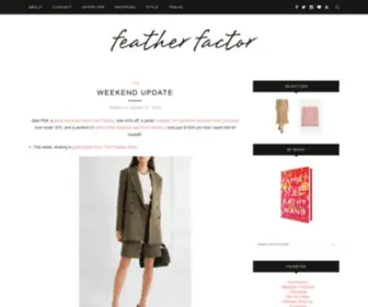 Featherfactor.com(Feather Factor) Screenshot