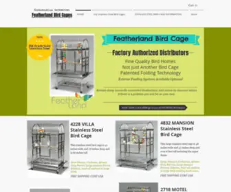 Featherlandbirdcages.com(Featherland Bird Cages) Screenshot