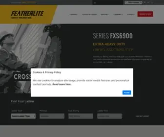 Featherliteladders.com(Featherlite Ladders) Screenshot