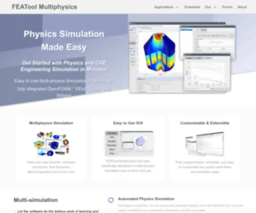 Featool.com(MATLAB Finite Element FEM Simulation Toolbox) Screenshot