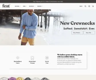 Featsocks.com(The most comfortable [athleisure] clothing in the world. All of our clothing) Screenshot