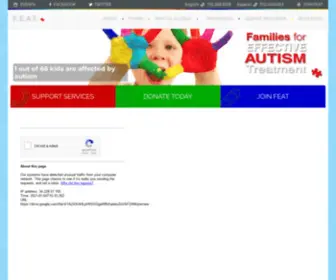 Featsonv.org(Las Vegas Autism Support) Screenshot