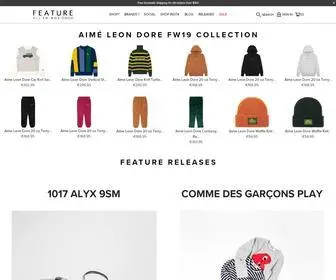 Feature.com(Sneaker Culture) Screenshot