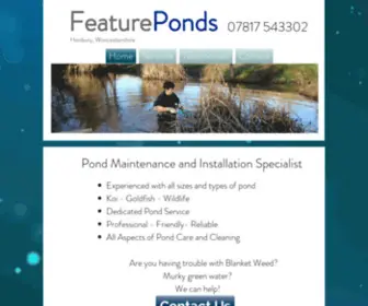 Featureponds.co.uk(Feature Ponds) Screenshot