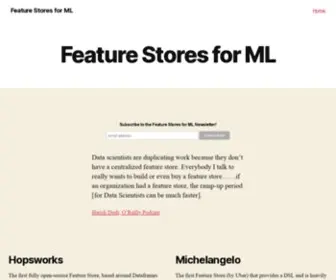 FeatureStore.org(The feature store) Screenshot