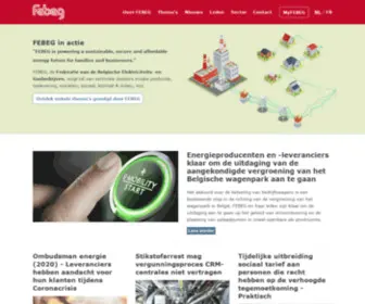 Febeg.be(FEBEG Federatie van de Belgische Elektriciteits) Screenshot