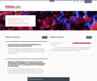 Febelux.com(Beroepsfederatie voor de live communication industry) Screenshot