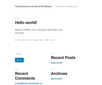 Febiuinmataram.com(Just another WordPress site) Screenshot