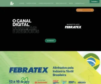 Febratex.com.br(Feira Brasileira para a Indústria Têxtil) Screenshot