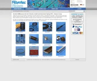 Febrotec.de(Febrotec Federn) Screenshot