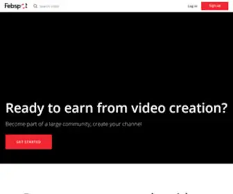 Febspot.com(Maximize your video earnings with Our platform) Screenshot