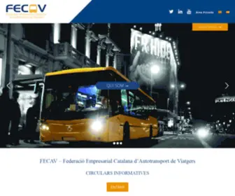 Fecav.es(Federació Empresarial Catalana d'Autotransport de Viatgers) Screenshot