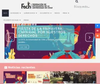 Fech.cl(Federación de Estudiantes de la Universidad de Chile) Screenshot