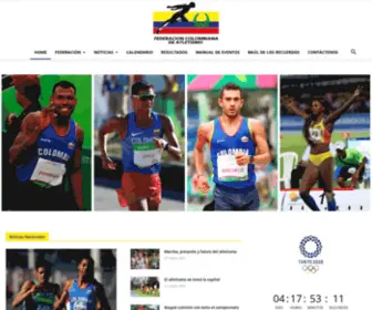 Fecodatle.com(Federación Colombiana de Atletismo) Screenshot