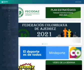 Fecodaz.com(FEDERACIÓN COLOMBIANA DE AJEDREZ) Screenshot