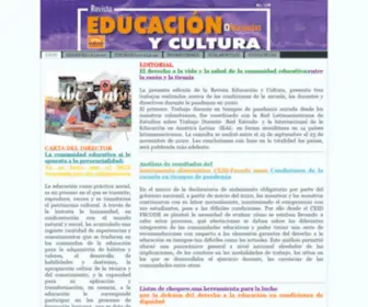 Fecoderevistaeducacionycultura.com(Articulos) Screenshot