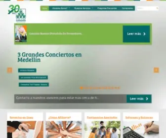 Fecom.com.co(Fondo de Empleados Comfenalco Antioquia) Screenshot