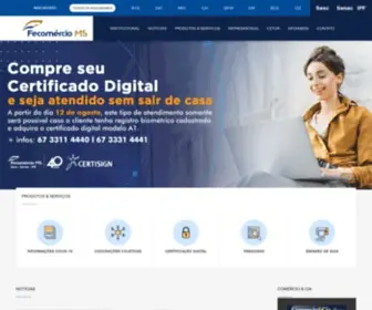 Fecomercio-MS.com.br(FECOMÉRCIO) Screenshot