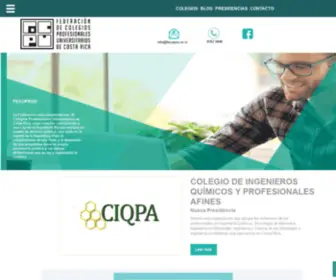 Fecoprou.or.cr(Fecoprou) Screenshot