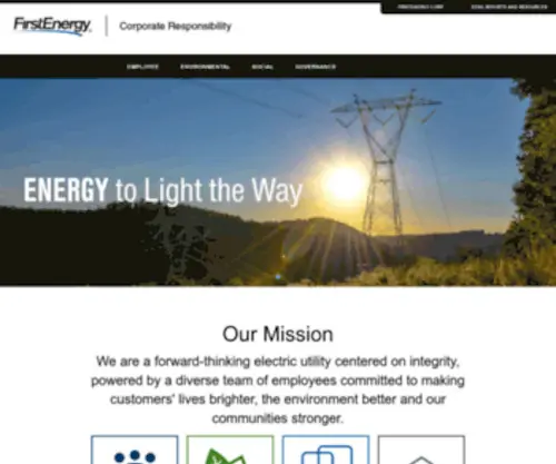 Fecorporateresponsibility.com(FirstEnergy Corporate Responsibility) Screenshot