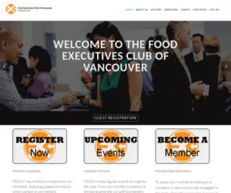 Fecov.com(FECOV (Food Executives Club of Vancouver)) Screenshot