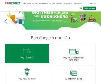 Fecredit.com.vn(FE CREDIT) Screenshot