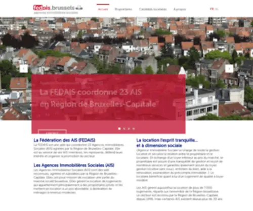 Fedais.be(Les Agences Immobilières Sociales (AIS)) Screenshot